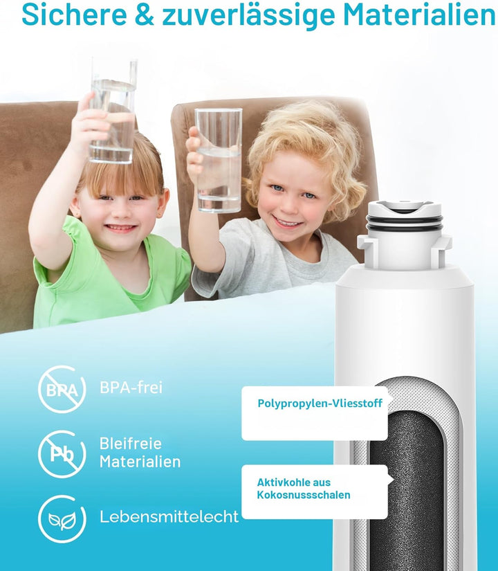 3X AQUACREST DA29-00020B Kühlschrank Wasserfilter, Kompatibel mit Samsung DA29-00020B, HAF-CIN EXP D
