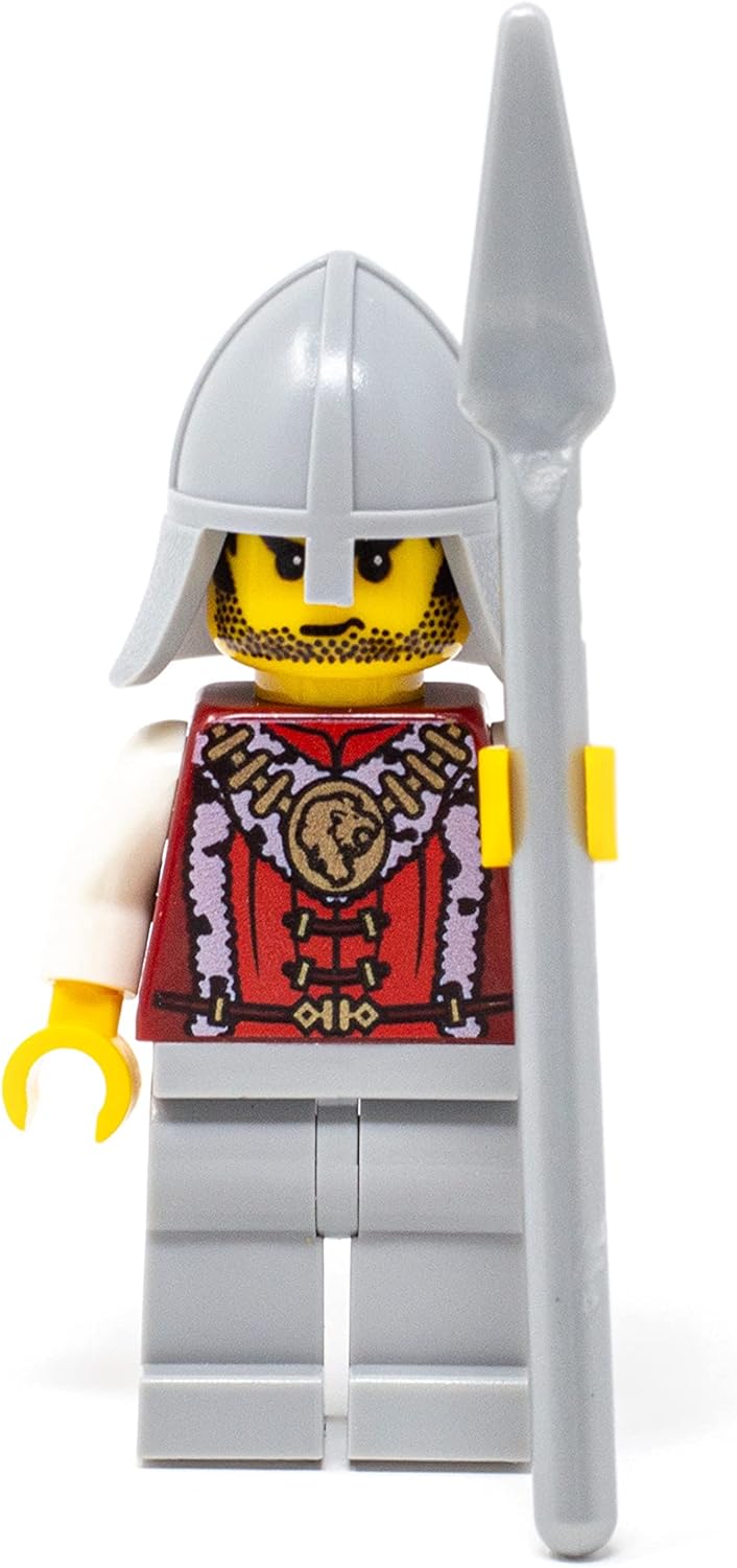 LEGO Castle, Kingdoms, Ritter: Armee mit 2 x 5 Löwenritter mit Speeren und Hellebarden und Königin,