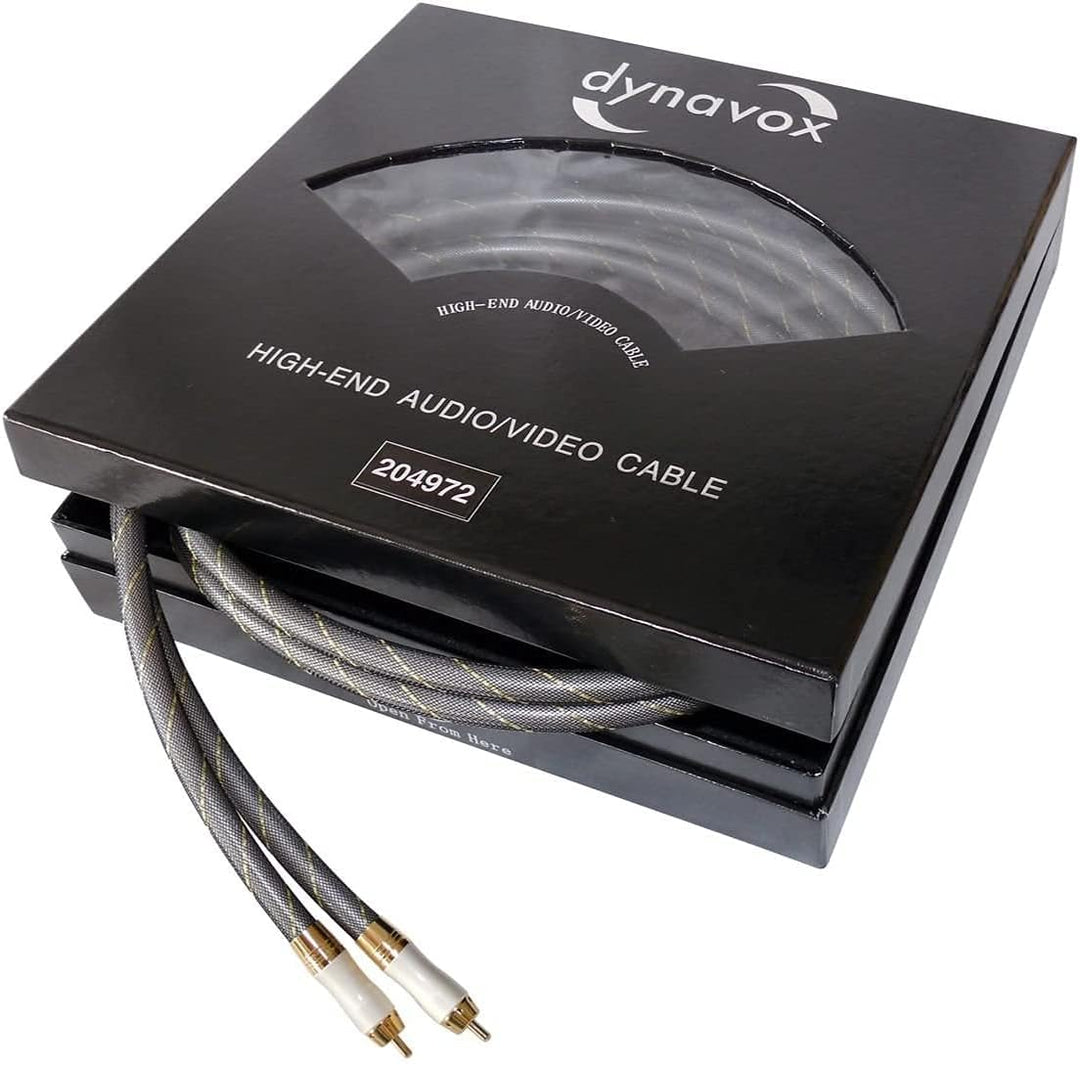 Dynavox Highend-Stereo-Cinchkabel 2 x 0,6m - 1x