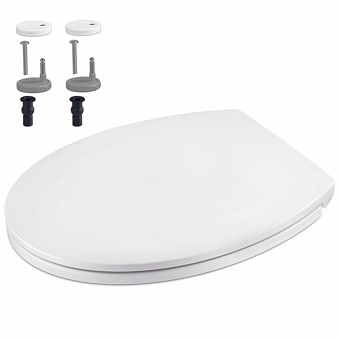 WC Sitz mit Absenkautomatik, Oval Toilettendeckel Abnehmbar Einfache Montage und Sauber, Universelle