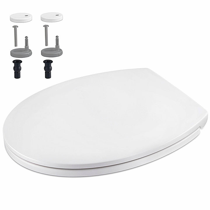 WC Sitz mit Absenkautomatik, Oval Toilettendeckel Abnehmbar Einfache Montage und Sauber, Universelle