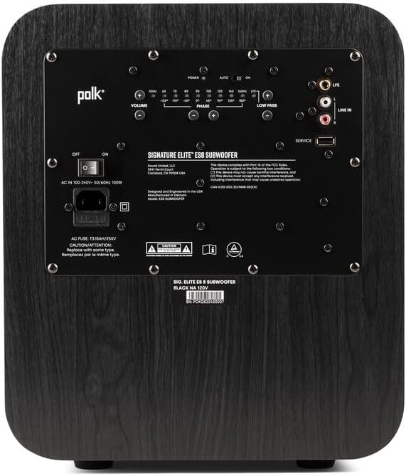 Polk Signature Elite 8-Zoll-Subwoofer mit 100 Watt