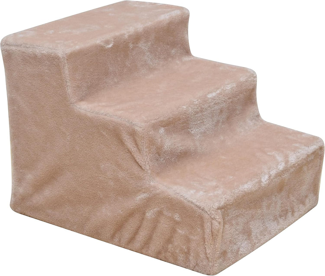 ESTEXO Hundetreppe Katzentreppe Haustiertreppe Tiertreppe Treppenstufen Plüschbezug Einstieghilfe 3