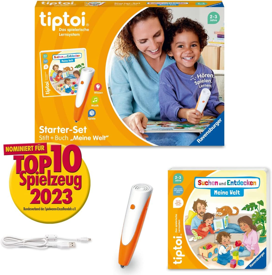 Ravensburger tiptoi Starter-Set 00114: Stift und Bauernhof-Buch & tiptoi Starter-Set 00112: Stift un