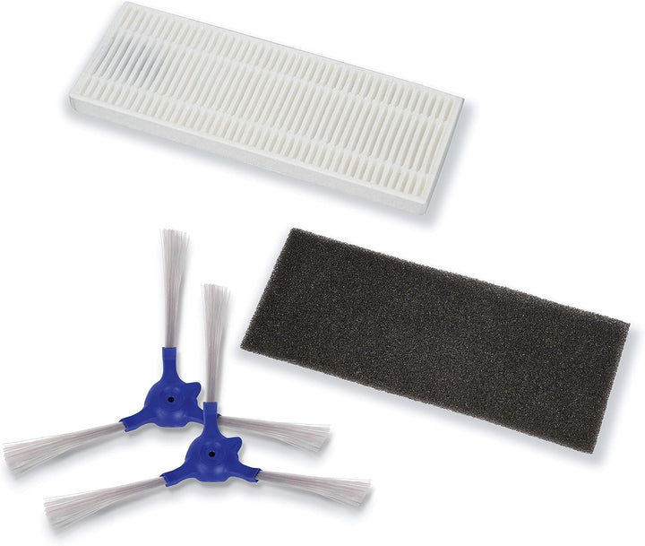 Rowenta ZR720001 Seitenbürsten- und Filter-Set 4-teilig, Original-Ersatzteil passend für Explorer 20