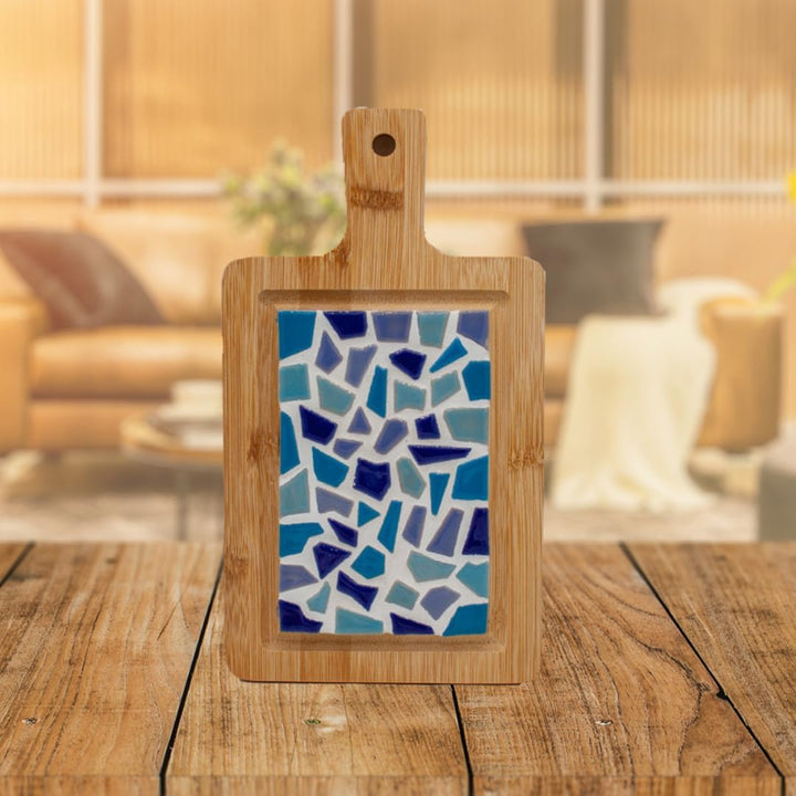 Little Creations mosaik Mini-Servierbrett Blau | DIY Bastelset Erwachsene | Gestalte deine eigene Se
