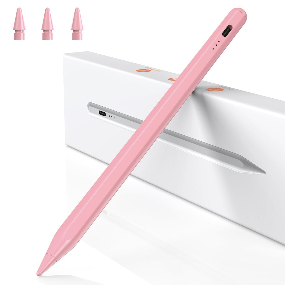 BAZO Stift für iPad - 2018-2024 Pencil 2.Generation mit Schnellladeleistung Palm Rejection Neigungss
