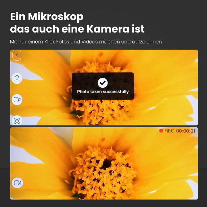 Matatastudio M2C Wireless Digitalmikroskop 50X-1000X Vergrösserung WiFi-Handheld-Mikroskop 1080P HD