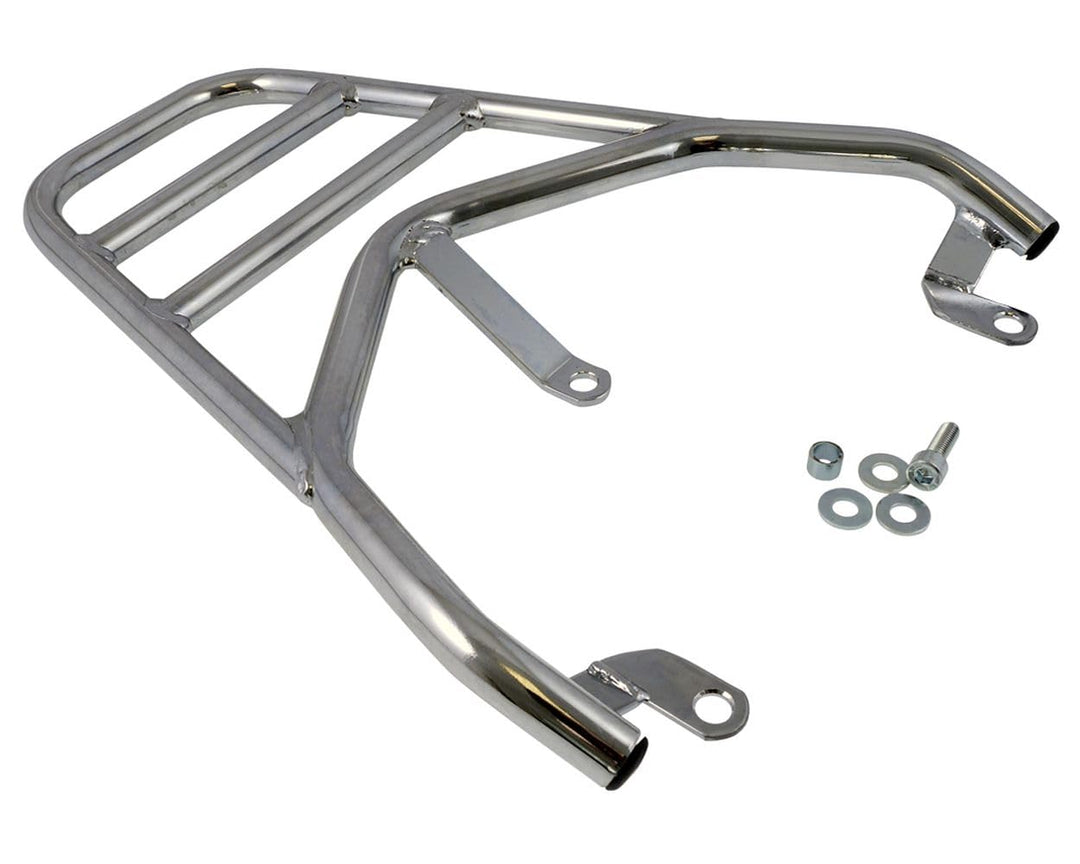 2EXTREME Gepäckträger, chrom, kompatibel für Peugeot Kisbee