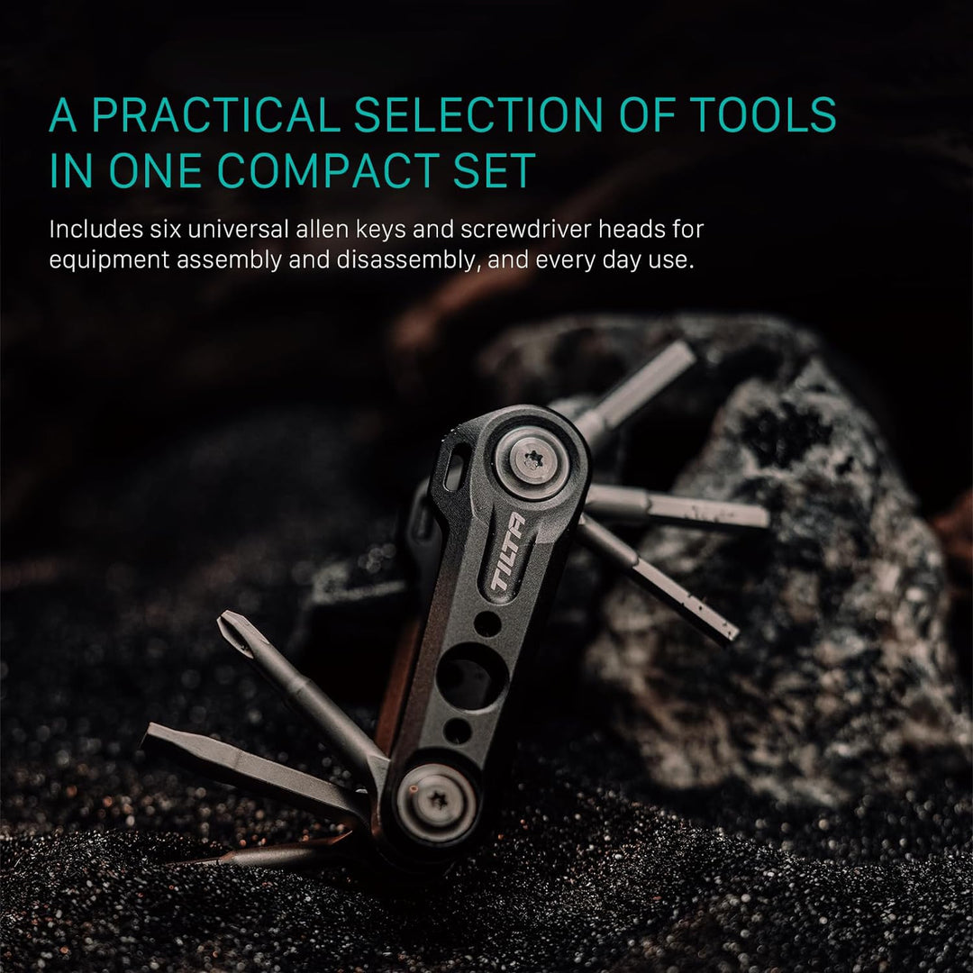 Tilta Multifunktionales Mini-Werkzeug-Set, Kamera-Werkzeug mit 6 Spezifikationen, Schraubenschlüssel