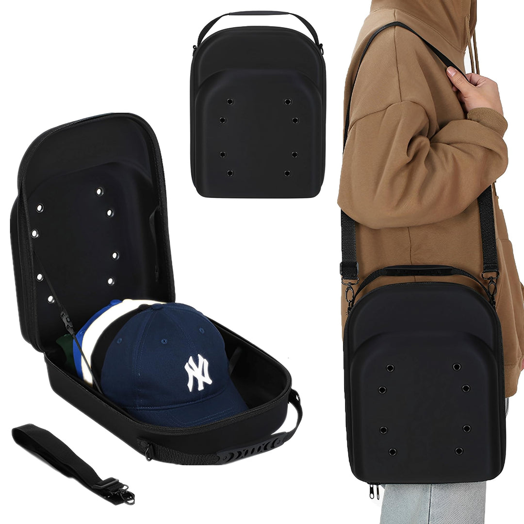 XSQD Baseball Cap Aufbewahrungs Box, Kann 6 Baseballkappen, Atmungsaktive und Verschleissfeste Hutbo