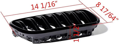 Gangying F25 Kühlergrille, Front Nierengitter für BMW X Serie X3 X4 F25 F26 Nieren 2010 2011 2012 20