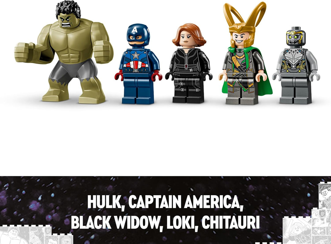 LEGO Marvel Avengers vs. Leviathan, Bauspielzeug, Set mit dem Hulk und den Minifiguren Captain Ameri