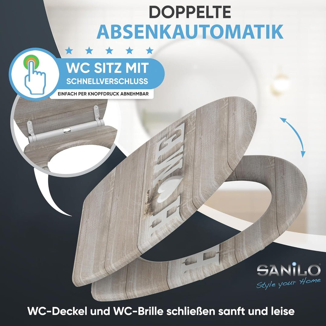 WC Sitz mit Absenkautomatik, grosse Auswahl, schöne Motive, hochwertige und stabile Qualität aus Hol