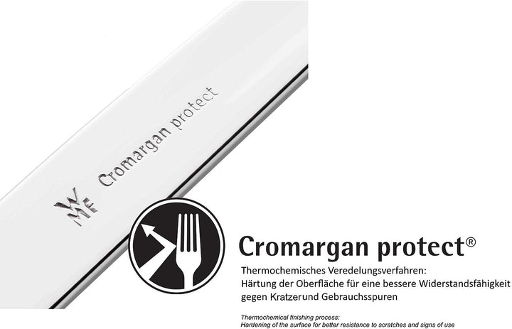 WMF Kult Plus Salatbesteck Edelstahl 23,7 cm, Salatgabel, Servierlöffel, Cromargan protect Edelstahl
