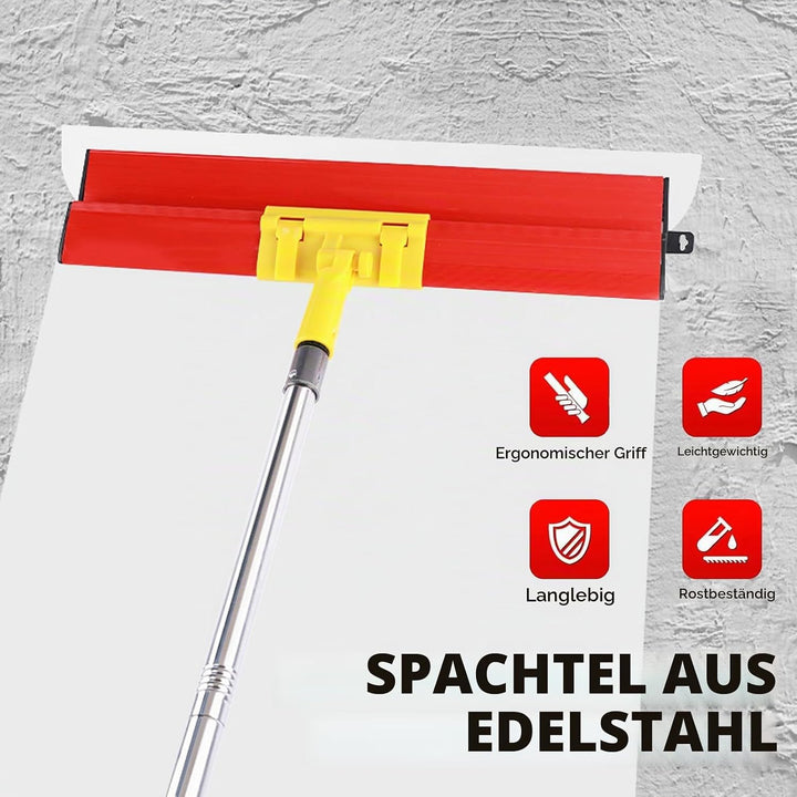 Flächenspachtel Set Profi, Spachtel Werkzeug Set Enthalten 3 Schabern(25cm+40cm+60cm) und 160cm Tele