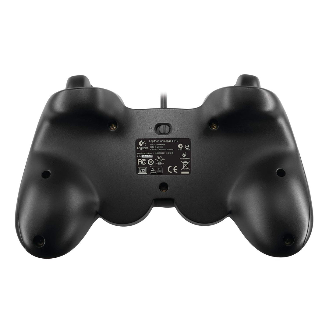 Logitech F310 kabelgebundenes Gamepad, Controller mit Konsolenartigem Layout, 4 Tasten D-Pad, XInput
