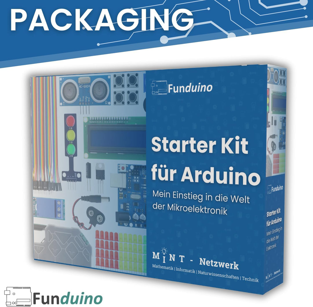 Funduino Starter Kit MEGA R3 Basic, 100% kompatibel zu Arduino, mit deutschsprachigen Anleitungen, u
