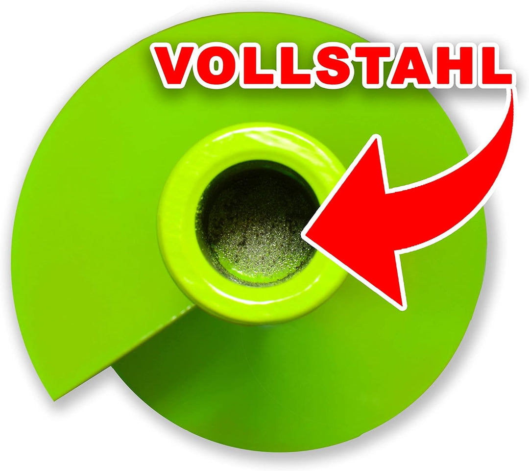 WERHE® Profi Bohrer VollStahl, Erdbohrer für bohrmaschine 40 mm extrem robust mit Hex Adapter - Pfah
