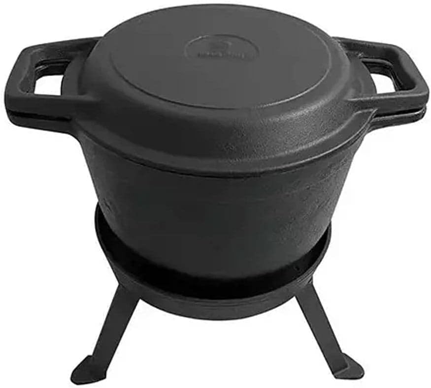 8L Gusseisen Kesselgulasch Gulaschtopf Kazan Jagdgusskessel Jagdkessel KINGHOFF KH-1733
