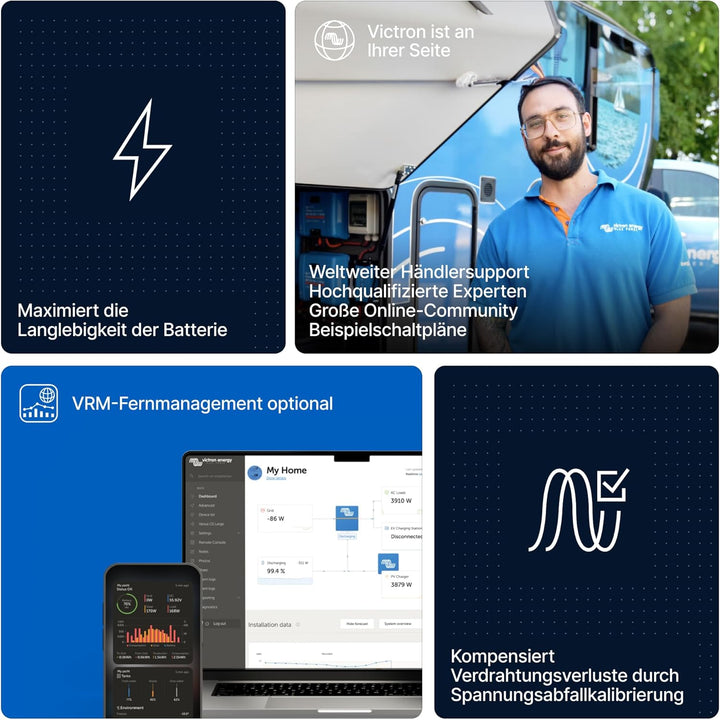 Victron Energy Orion XS Smart DC to DC Ladegerät 12/12 50A (700W) - Erweiterter Batterieschutz 12/12