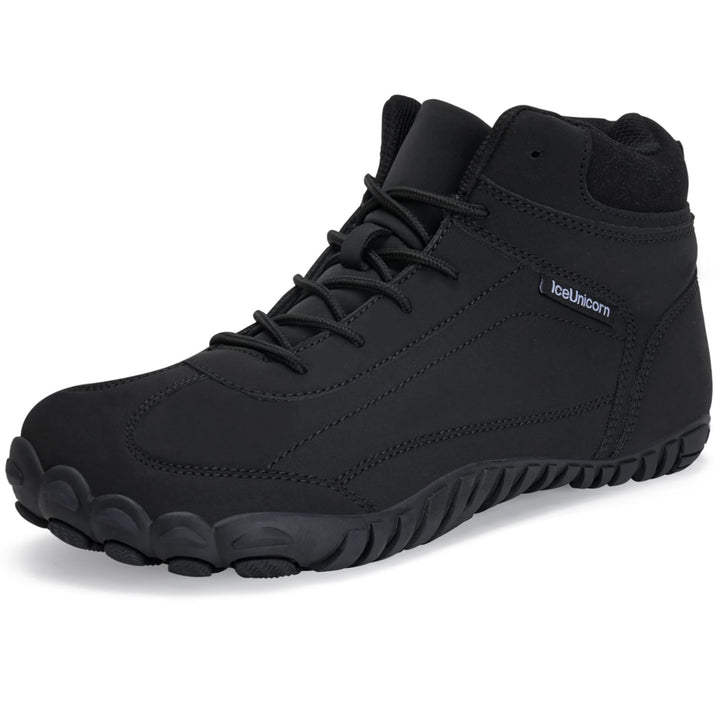 IceUnicorn Barfussschuhe Winter Warm Gefüttert Winterstiefel Winterschuhe Damen Herren 39 EU Leder S