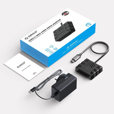 ORICO SATA Kabel Adapter,USB C zu SATA III Kabel für 3,5 Zoll HDD/SSD Festplatten,Unterstützt UASP,m