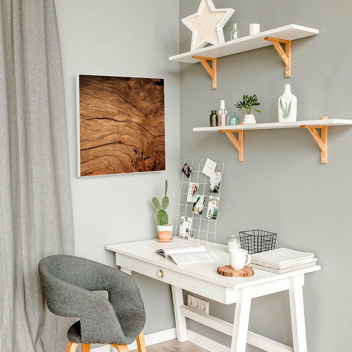 banjado Magnettafel 50 x 50 cm/Magnetwand aus Metall/Magnetpinnwand als Memoboard/Pinnwand Magnettaf