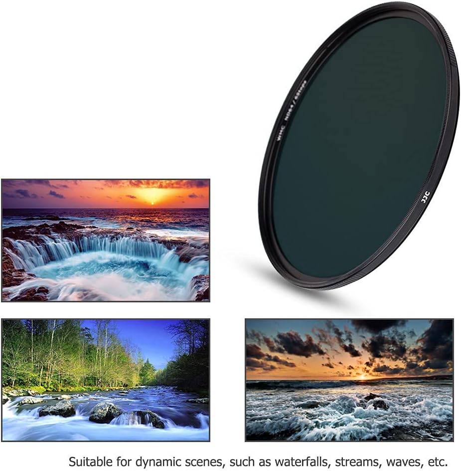 JJC ND64 ND-Filter, 67 mm, Neutraldichtefilter, ultradünn, mehrfach beschichtet, Objektivfilter, Fad