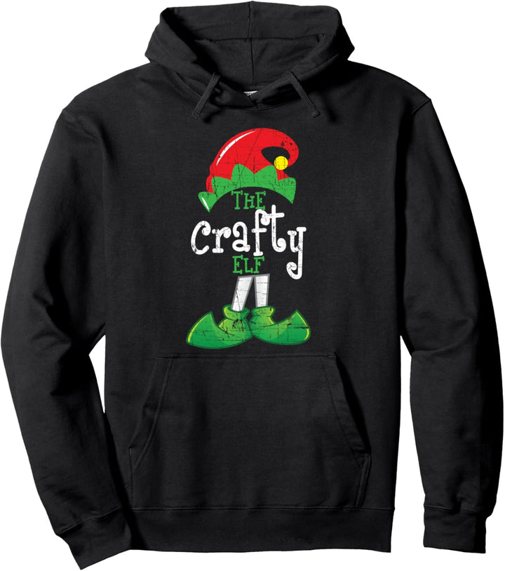 Die Crafty Elf lustige Weihnachtsfamilie passende Geschenke Pullover Hoodie