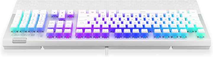 ENDORFY Omnis Pudding Onyx White Brown, mechanische Gaming Tastatur, QWERTY, Kailh Brown RGB, Puddin