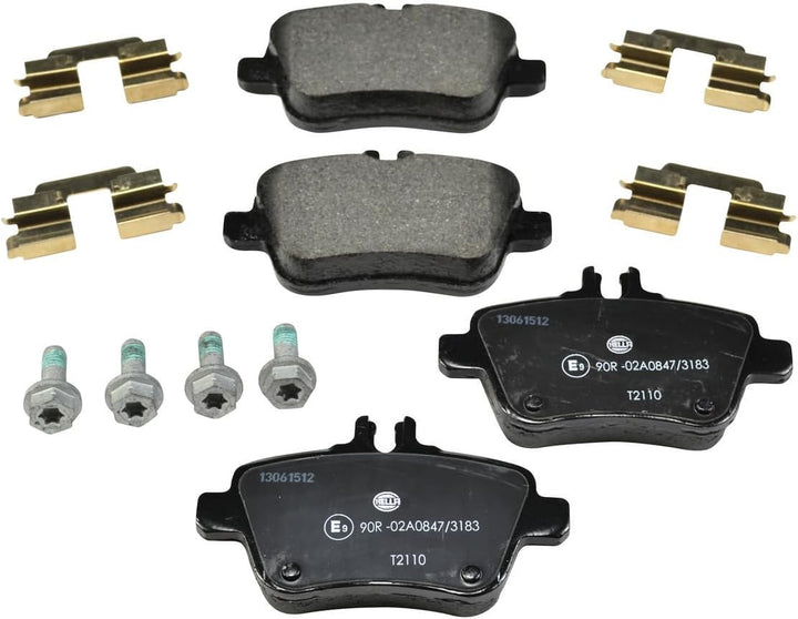 HELLA PAGID 8DB 355 019-641 Bremsbelagsatz - T2110 - Dicke/Stärke: 18.4mm - Bremssystem: TRW - für V