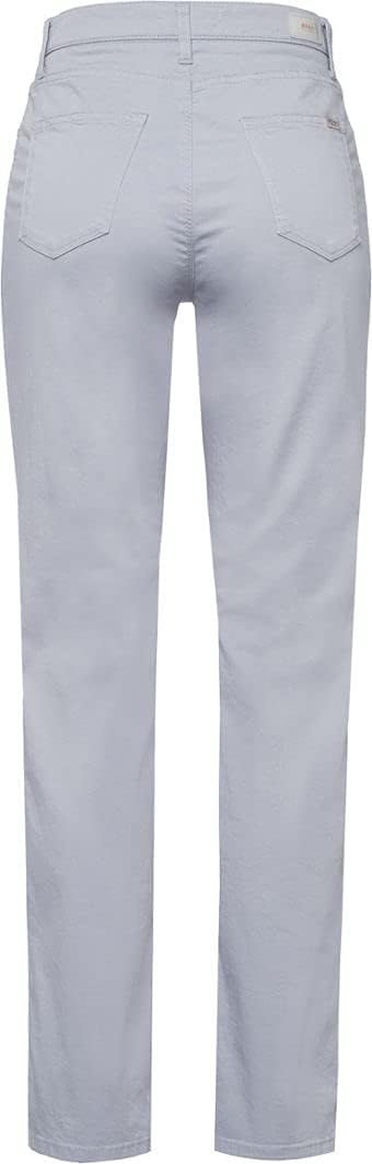 BRAX Damen Style Carola Five-Pocket Wertigem Baumwollsatin Hose 38W / 32L Grey Melange, 38W / 32L Gr