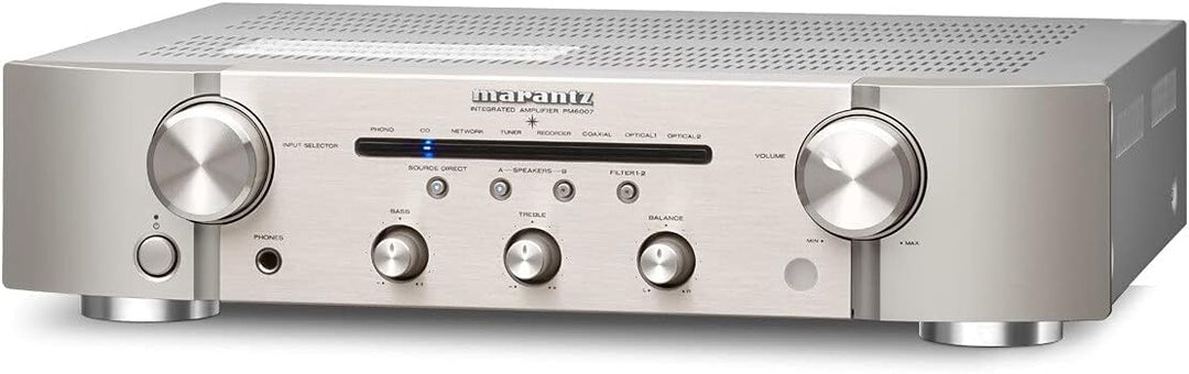 Marantz PM6007 HiFi Verstärker, Stereo Verstärker, 2x60W, optischer Eingang, Phono Eingang, Subwoofe
