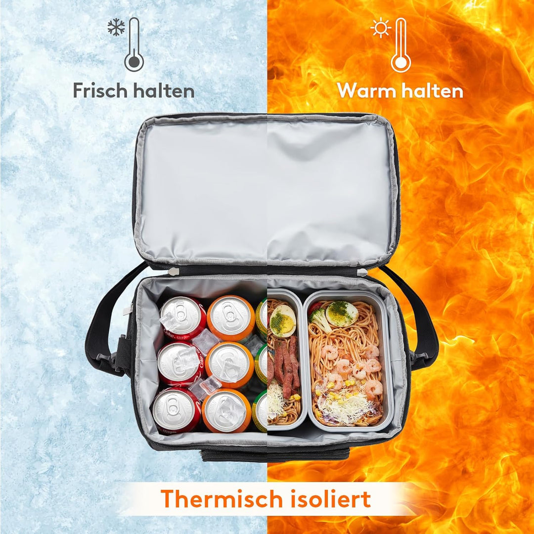 Lifewit Kühltasche Gross Einkaufstasche Faltbar Cooler Bag Sportliche Kühlbox Isoliertasche Double D