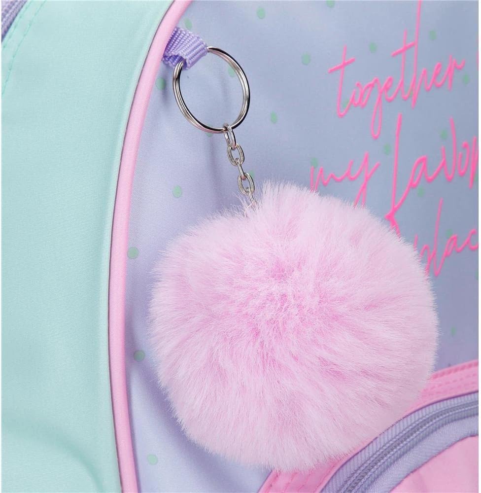 Movom My Favourite place Rucksack Sack Mehrfarbig 32x42 cm Polyester Tasche mit Kordelzug, Tasche mi