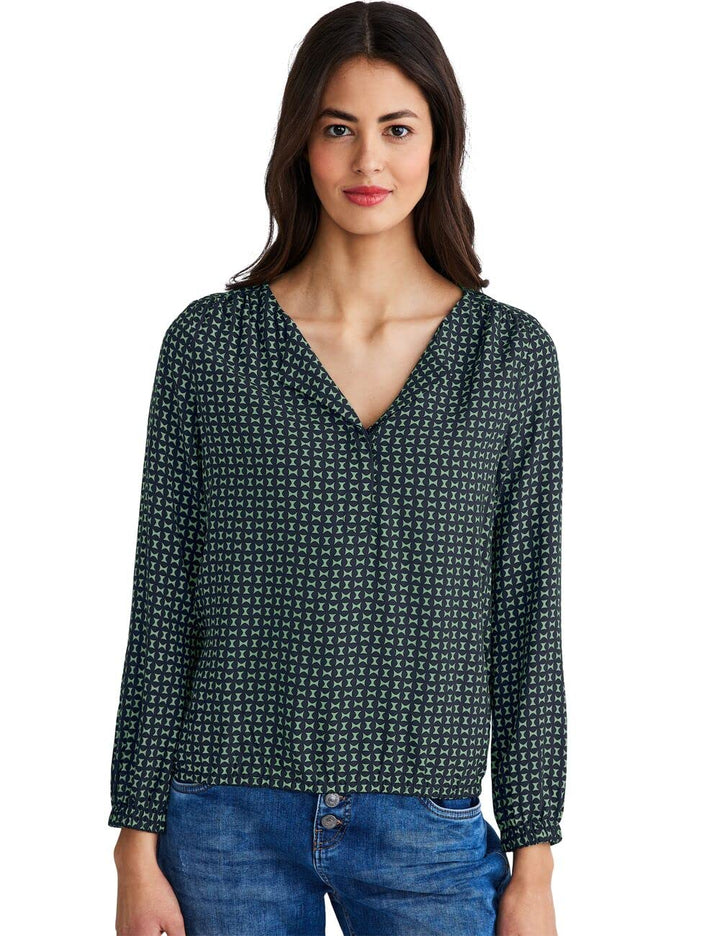 Street One Damen Blusenshirt 36 Light Brisk Green, 36 Light Brisk Green