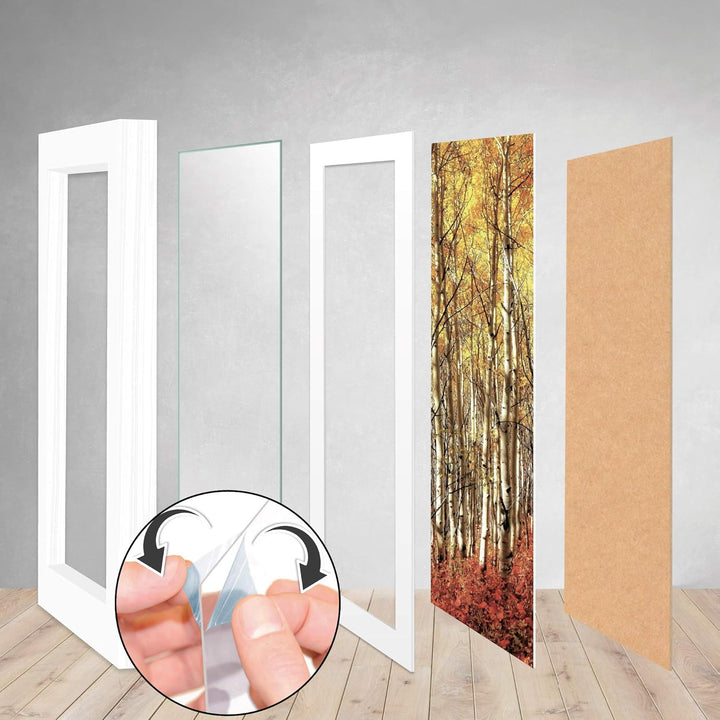 18er Bilderrahmen Set – 6x 10x15 cm, 4x 13x18 cm, 4x 18x24 cm, 4x 20x30 cm Fotowand Bilder Set Holz