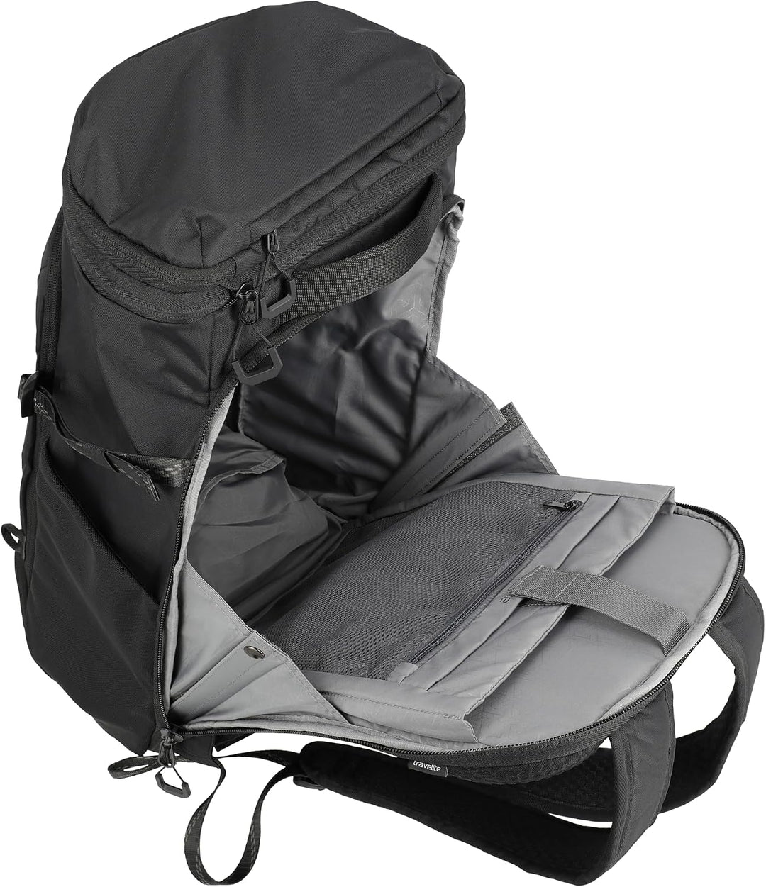 Travelite Rucksack VENTURE LINE XL, 33x53x20 cm, 37 L erweiterbar, robustes Nylon, Laptopfach 15,6 Z