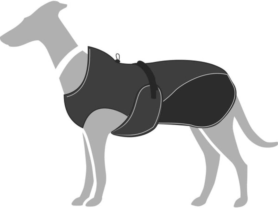 HUNTER Uppsala SoftshellHundemantel, Funktionsmantel, wasserabweisend, winddicht, reflektierend 25,