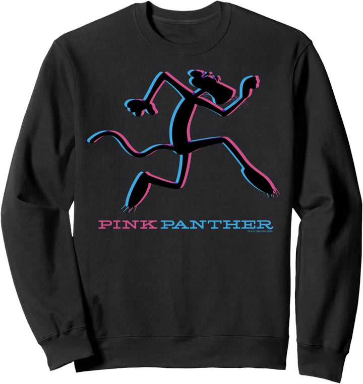 Pink Panther Blue And Pink Silhouette Sweatshirt