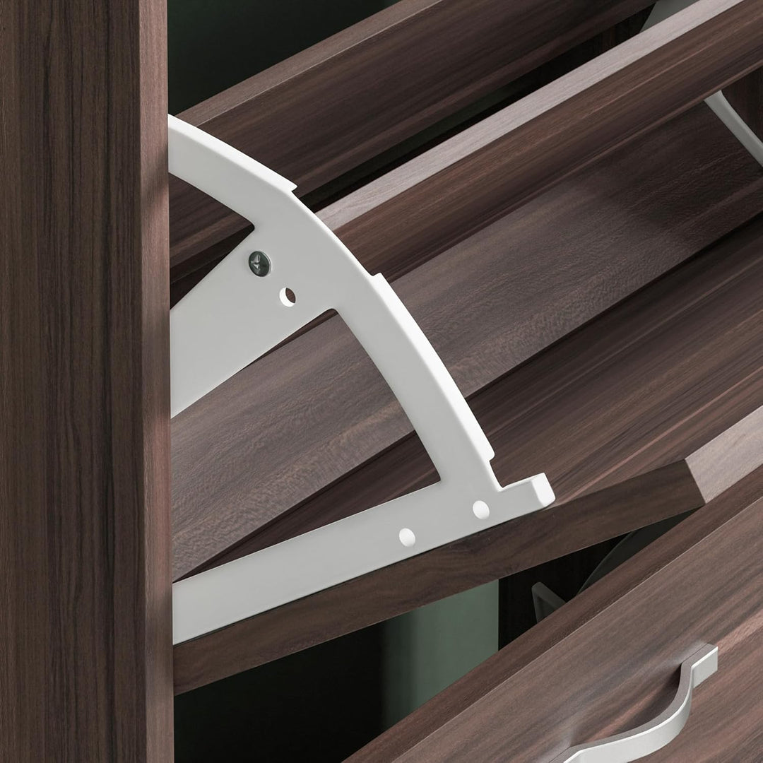 Home Discount Schuhaufbewahrung Schuhschrank mit 3 Schubladen Schrank Pull Down Holz Flur Möbel Einh