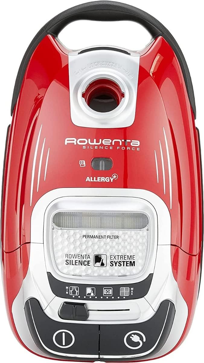 Rowenta RO7473 Silence Force Allergy+ | Bodenstaubsauger mit Beutel | grosse Staubbeutelkapazität: 4