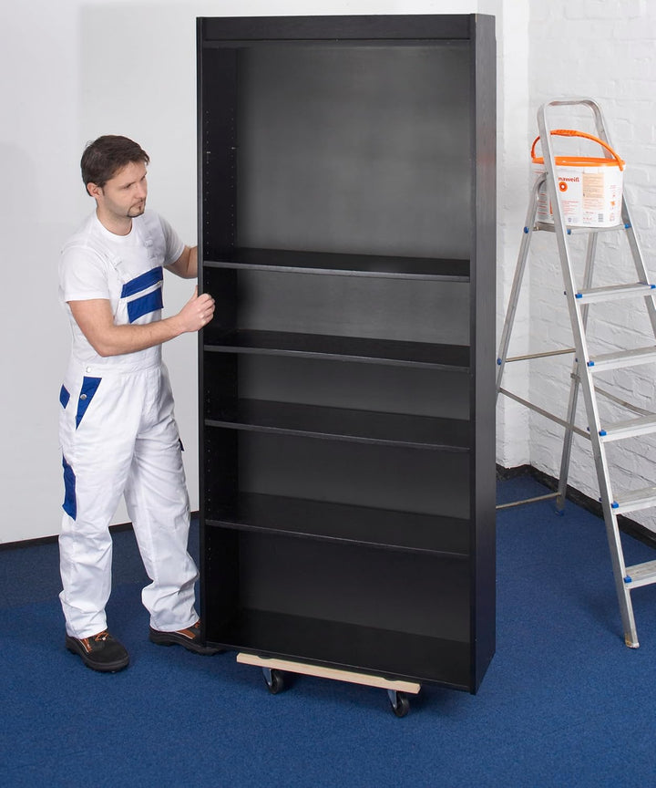 Metafranc Transportroller 590 x 290 mm – 2 Stück – 200 kg Tragkraft – MDF-Platte mit PP-Rädern – Möb