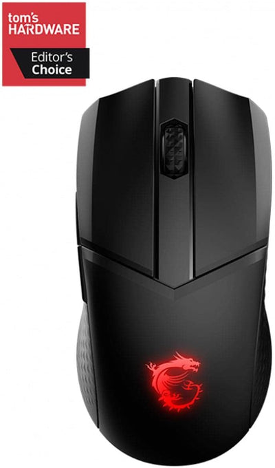 MSI Clutch GM41 Leichte kabellose Gaming-Maus & Ladestation, 20.000 DPI, 60 M Omron-Schalter, Schnel