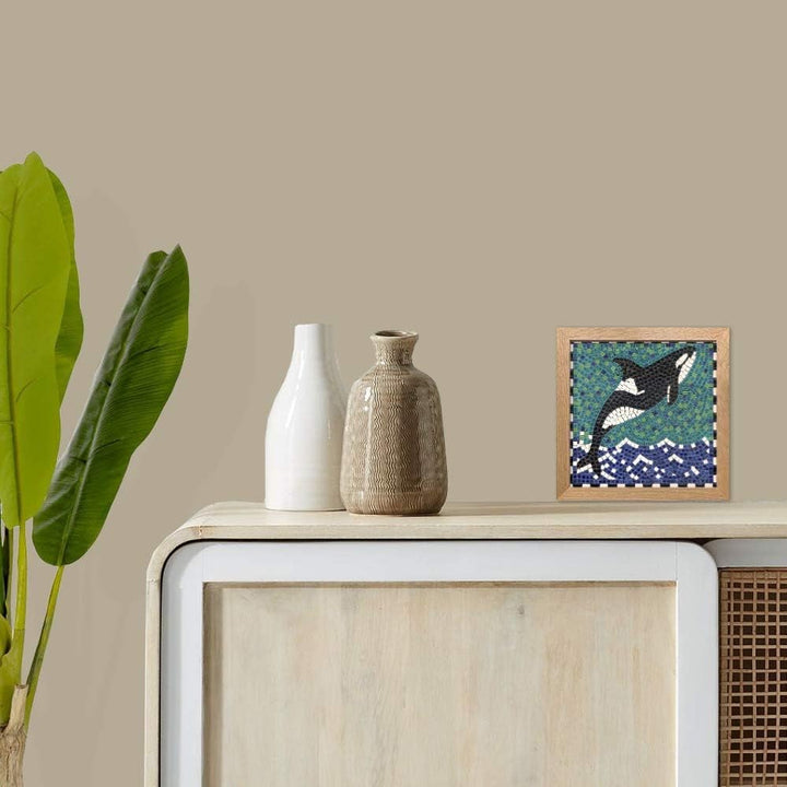 ALEA Mosaic Mosaik bastelset, DIY 20x20cm, Orca, Orca