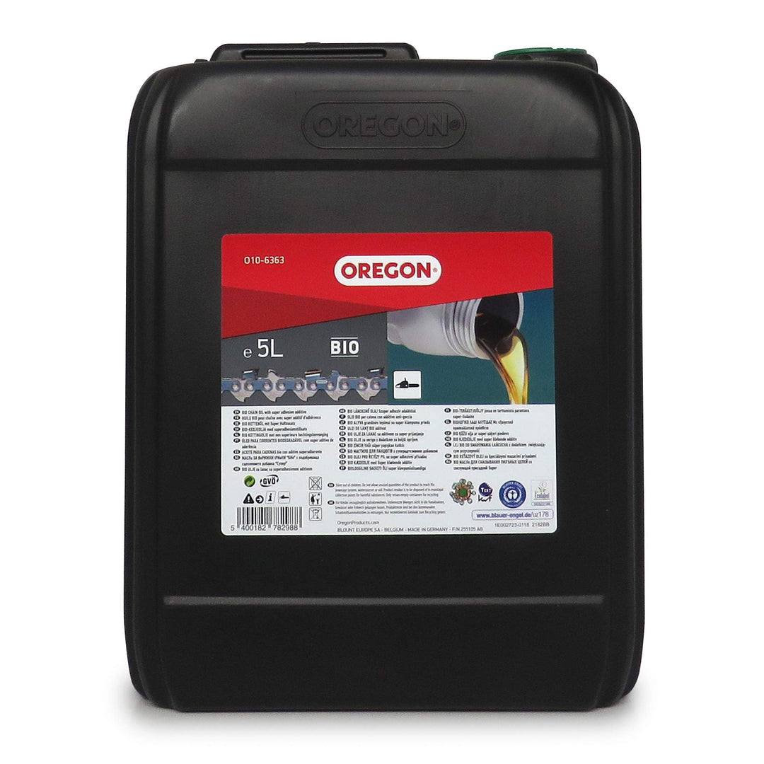 Oregon Bio-Kettenöl, Biologisch abbaubares Schmiermittel für Motorsägen (5-Liter-Kanister) 5 Liter S
