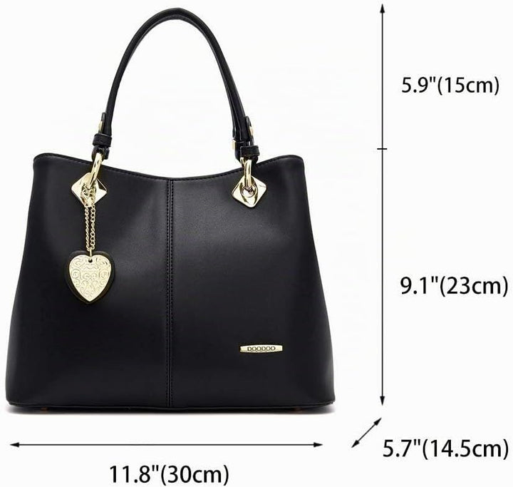 Damen Tasche Umhängetasche Handtasche Frauen Klein Schultertasche Weekender Lack PU Leder DE77500 Sc