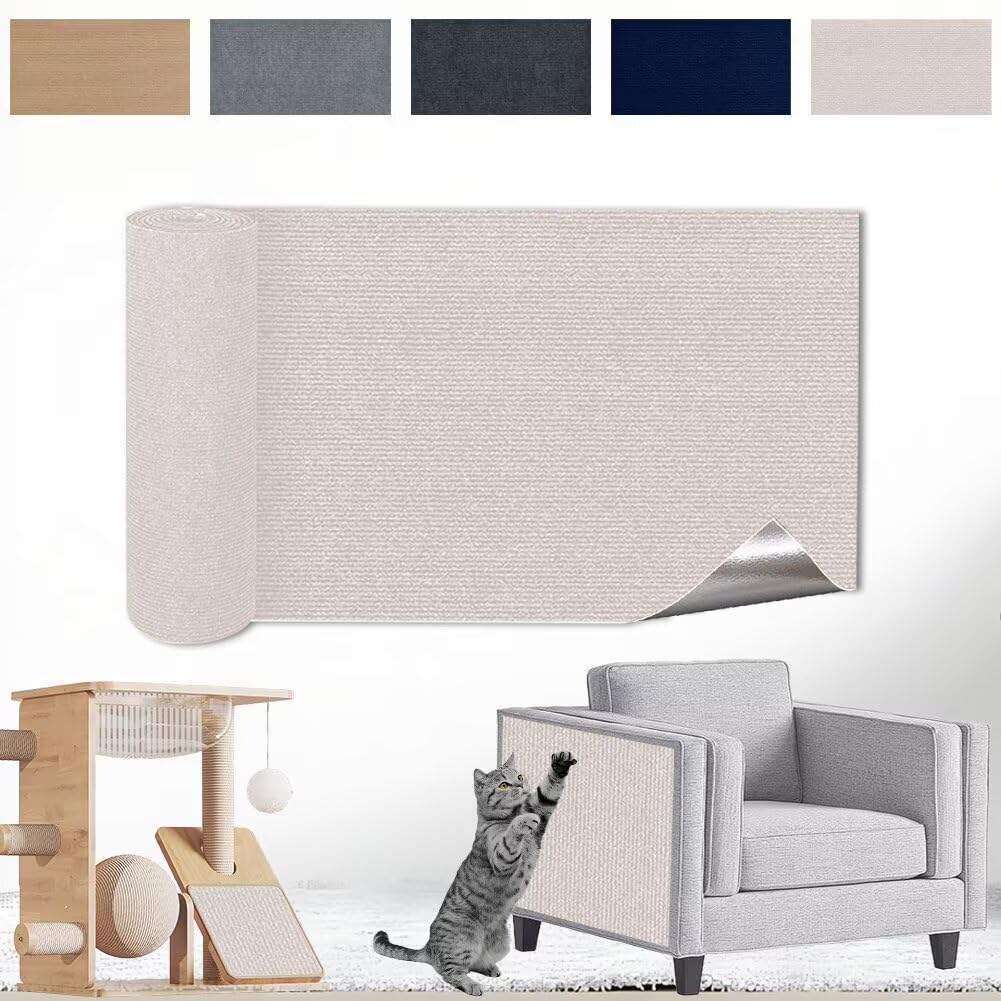 Kratzmatte Katze Selbstklebend - Kratzschutz Sofa Anti Kratz Folie Kratzwand für Katzen Frei DIY Ges