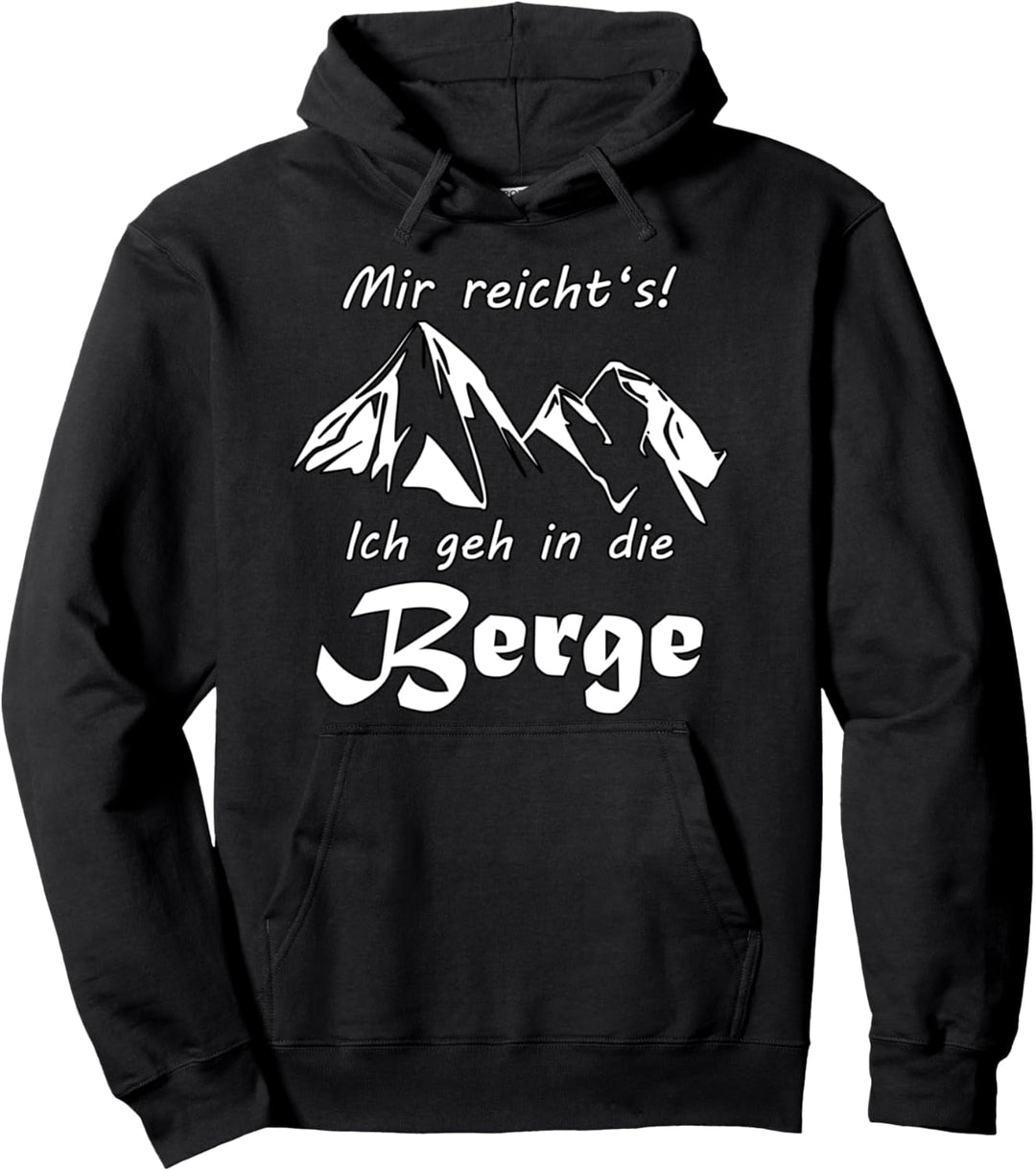 Mir Reichts Ich Geh In Die Berge Wandern Ski Retro Pullover Hoodie